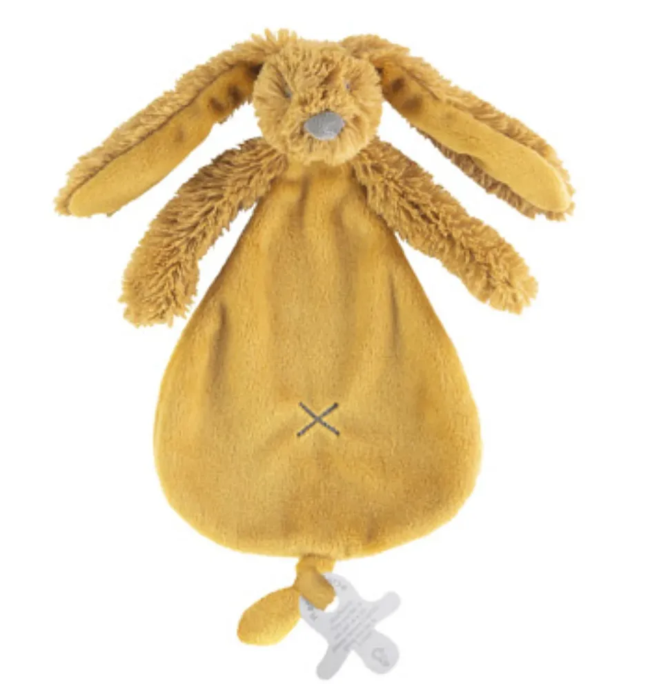 Happy Horse knuffeldoekje rabbit Richie okergeel