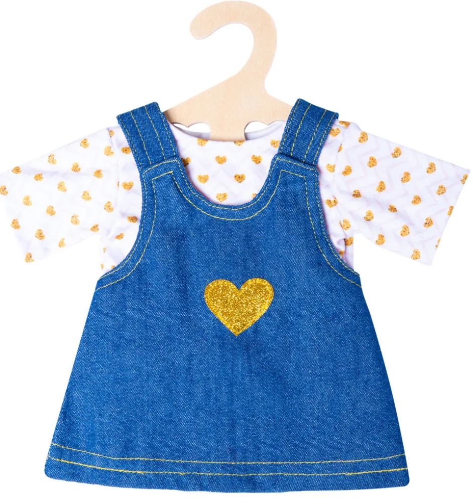 Heless spijkerjurk met t-shirt voor poppen van 28-35 cm