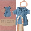 Maileg kledingset moeder muis / denim jurk + tas + haarband