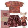 Maileg kledingset petite couture moeder muis / rok en top