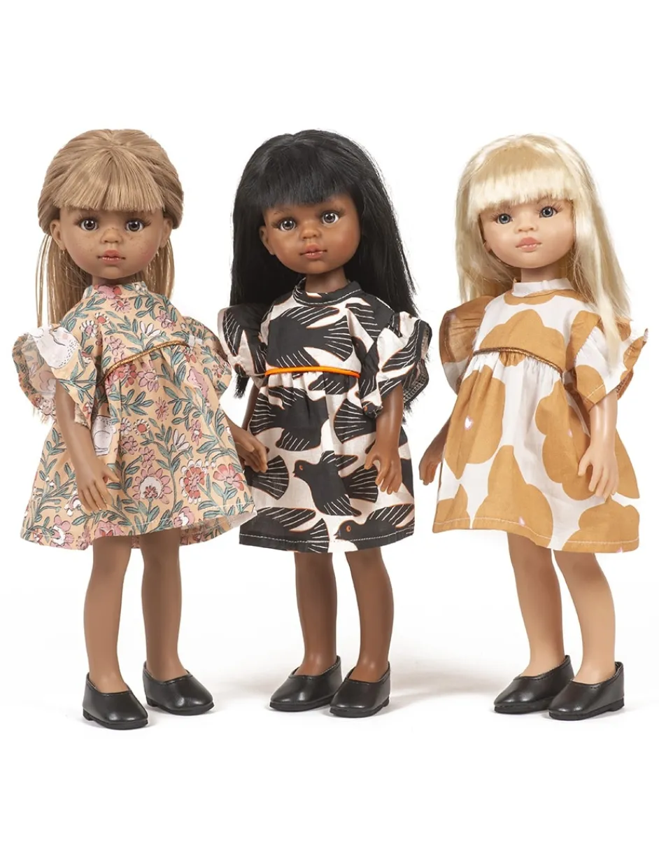 Minikane Amigas katoenen poppenjurk Salambo