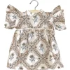 Minikane Amigas poppen / robe Daisy en coton Alma