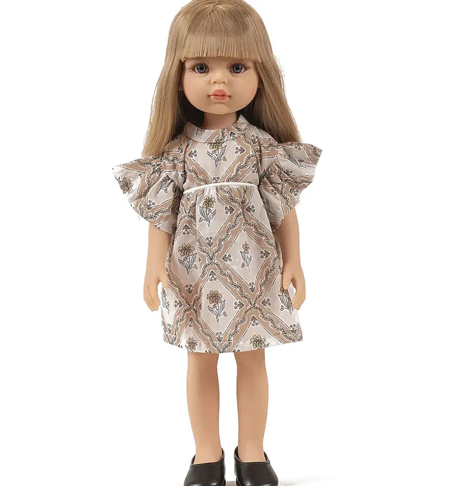 Minikane Amigas poppen / robe Daisy en coton Alma