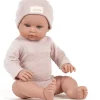 Minikane Bambinis u2013 Ensemble body manches longues Andru00e9a et bonnet en nid du2019abeille pu00e9tale