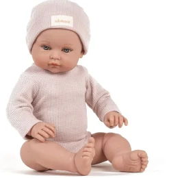Minikane Bambinis u2013 Ensemble body manches longues Andru00e9a et bonnet en nid du2019abeille pu00e9tale