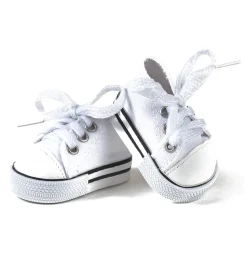 Minikane basketbalschoenen Komvers wit voor Gordi poppen