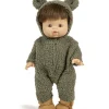 Minikane Berenpak Combinaison Winnie en bouclette kaki voor Gordi poppen