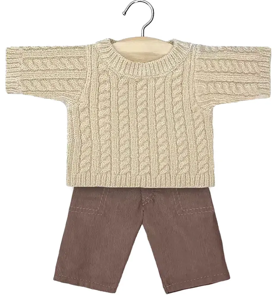 Minikane kledingset voor Gordi poppen / trui en broek