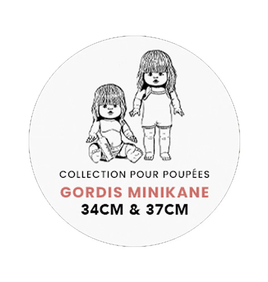 Minikane ondergoedsetje voor Gordi poppen / luipaardprint