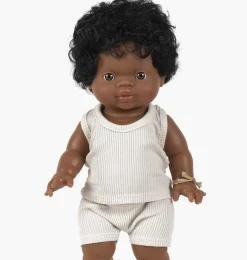 Minikane ondergoedset petits basiques Marcel cognac voor Gordi poppen