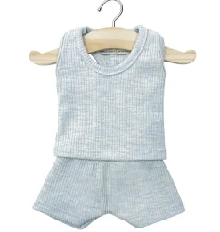 Minikane ondergoedset petits basiques Marcel voor Gordi poppen / bleu chinu00e9