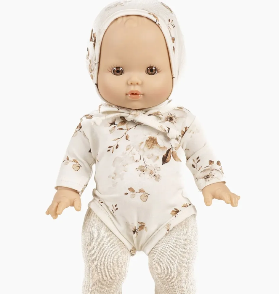 Minikane / romper voor de Gordi poppen / design: Fleurs d'autumne