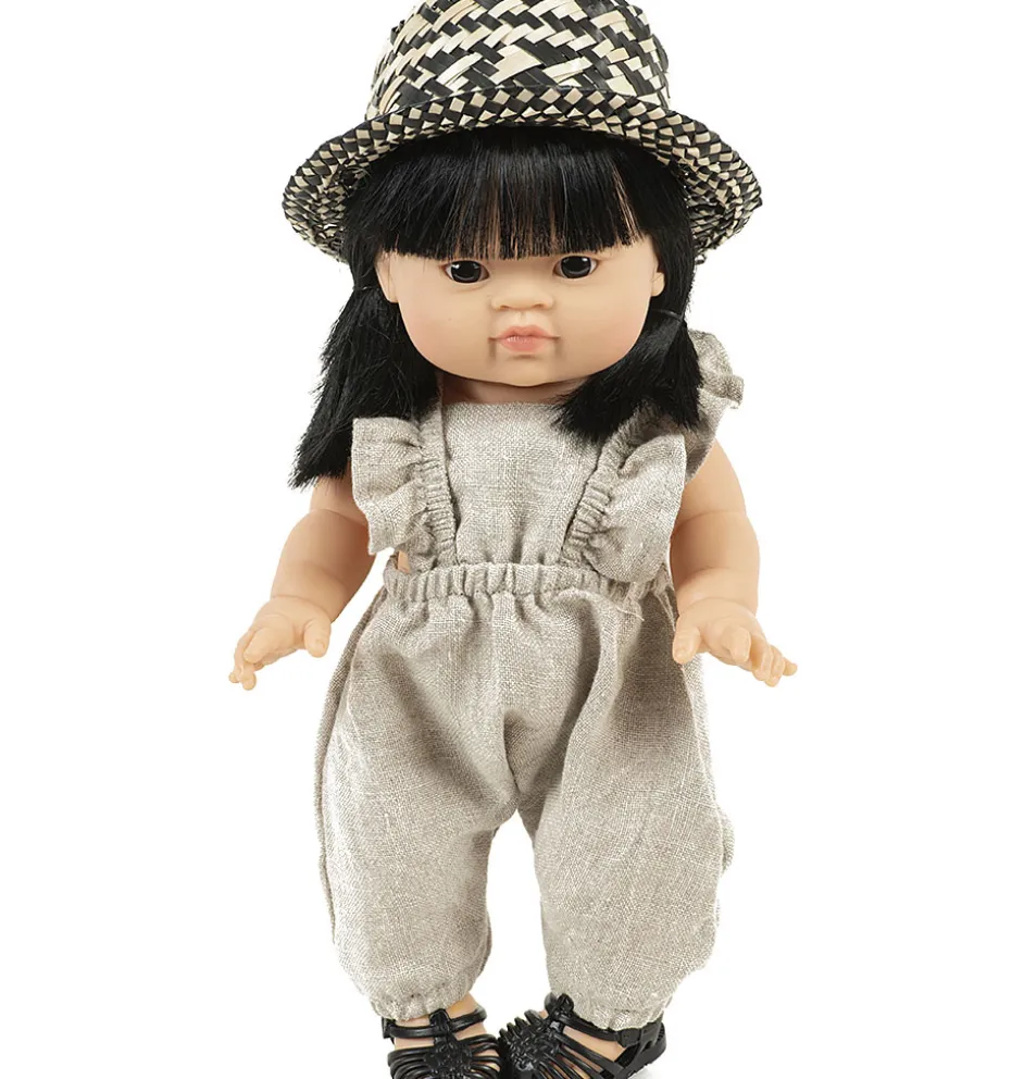 Minikane strohoed Pablo Noir voor Gordi poppen