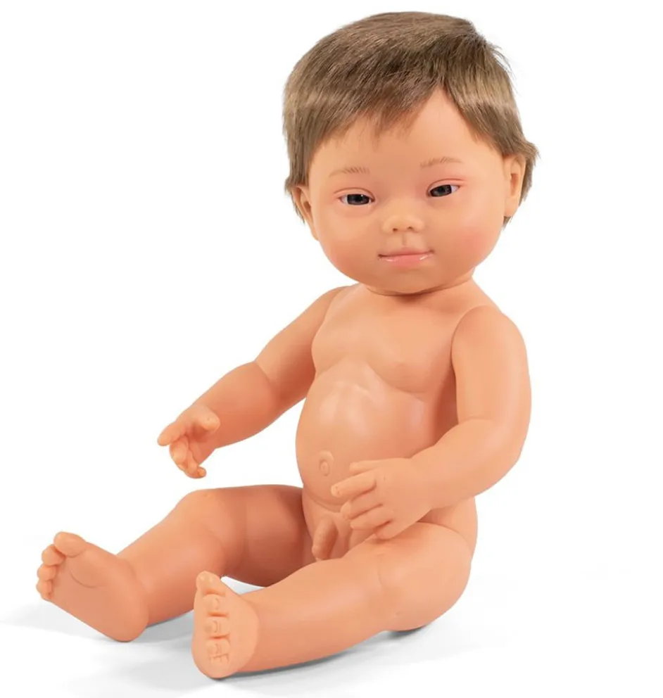 Miniland pop jongen met Down Syndrome 38 cm / zonder verpakkingsdoos