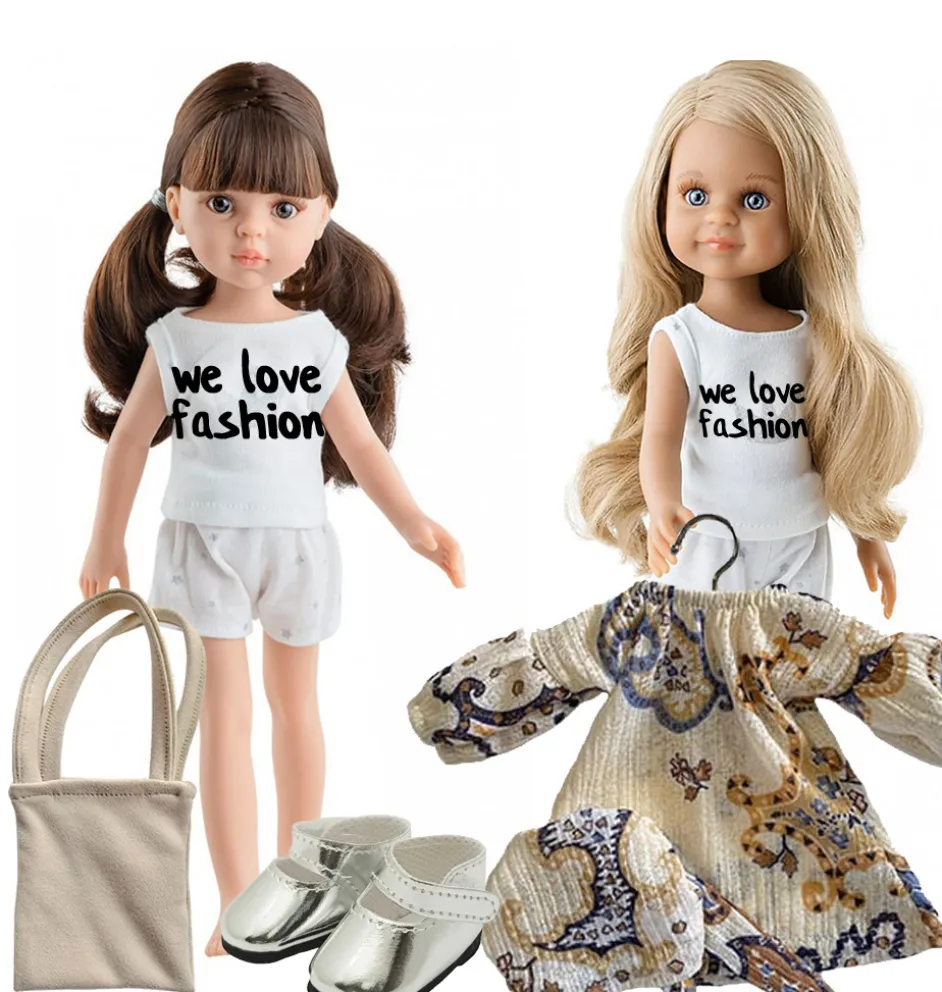Paola Reina Amigas pop Carol met staarten in haar haar