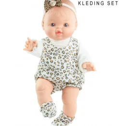 Paola Reina Gordi poppen kledingset met luipaardprint